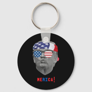 Funny Vintag Trump Pucker Face Merica Usa Flag Su Schlüsselanhänger