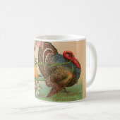 Funny Vintag Turkey Ride Kaffeetasse (VorderseiteRechts)