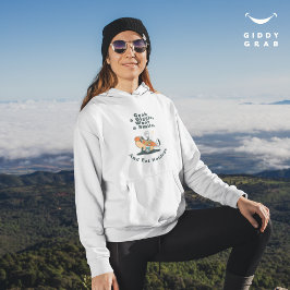 Funny Vintag Typografy Smile Simple Cosy White Hoodie