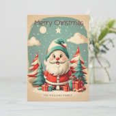 Funny Vintag Weihnachten Weihnachten Weihnachten W (Stehend Vorderseite)