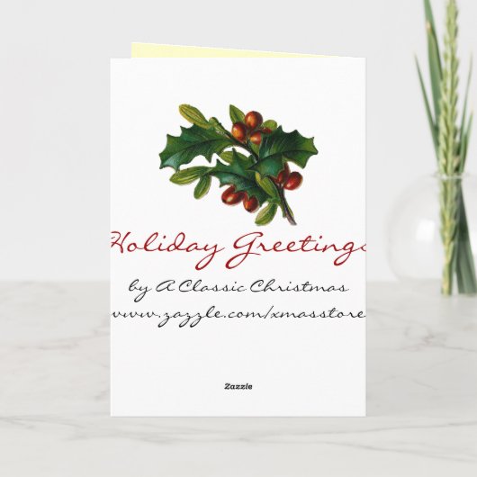 Funny Vintag Weihnachtskarte Feiertagskarte (Rückseite)