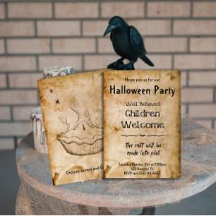 Funny Vintag Welcome Children Halloween-Party Einladung