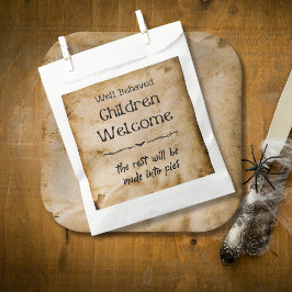 Funny Vintag Welcome Children Halloween-Party Geschenktütchen