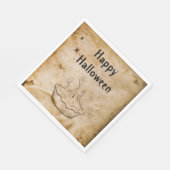 Funny Vintag Welcome Children Halloween-Party Serviette (Ecke)