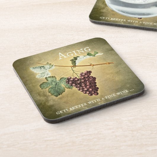 Funny Vintag Wine Untersetzer (Linke Seite)