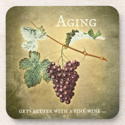 Funny Vintag Wine Untersetzer (Vorderseite)