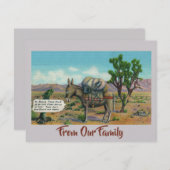 Funny Vintag Wüstenkarte (Vorne/Hinten)