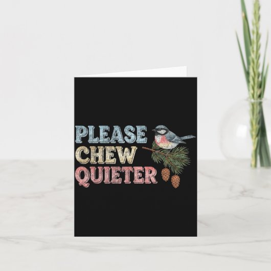 Funny Vintage Bird Nature Bird Watchers Karte (Vorderseite)