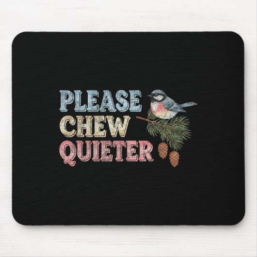 Funny Vintage Bird Nature Bird Watchers Mousepad (Vorne)