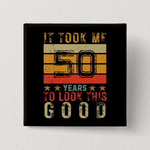 Funny Vintage custom number Geburtstag von Männern Button