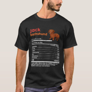 Funny Vintage Dackel Fakten Ernährung Dog Lover T-Shirt