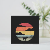 Funny Vintage Goat Gift Einladung (Stehend Vorderseite)