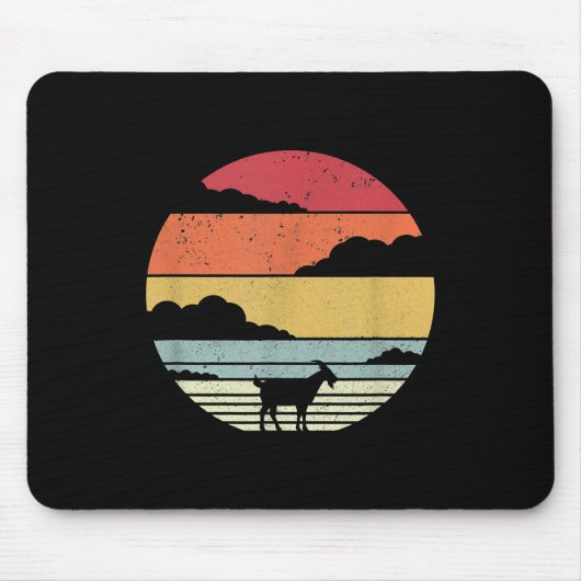 Funny Vintage Goat Gift Mousepad (Vorne)