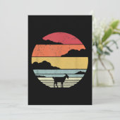 Funny Vintage Goat Gift Save The Date (Stehend Vorderseite)