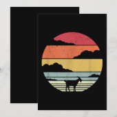 Funny Vintage Goat Gift Save The Date (Vorne/Hinten)