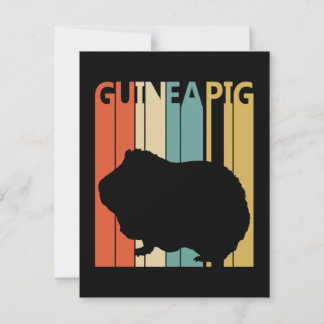 Funny Vintage Guinea Pig Mitteilungskarte