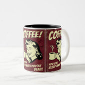 Funny Vintage Kaffeedesign Tasse (VorderseiteRechts)