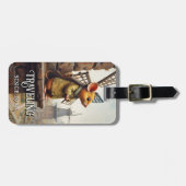 Funny Vintage Mouse Luggage Tag Gepäckanhänger (Vorderseite horizontal)