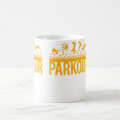 Funny Vintage Parkour Running Christmas Gift Kid Kaffeetasse (Mittel)