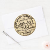 Funny Vintage Personalisierte Heilung Runder Aufkleber (Umschlag)