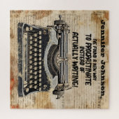 Funny Vintage Schreibmaschine Puzzle (Horizontal)