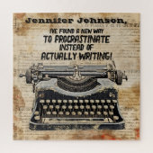 Funny Vintage Schreibmaschine Puzzle (Vertikal)