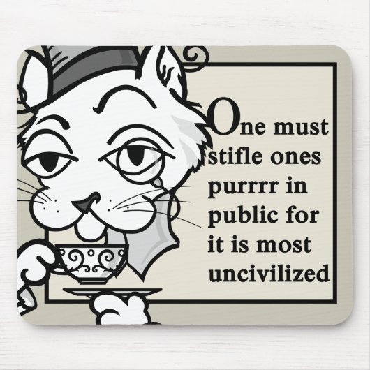 FUNNY VINTAGE STYLE CAT MOUSE PAD MOUSEPAD (Vorne)
