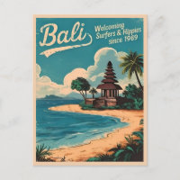 Funny Vintage Travel Bali Indonesia Retro Spaß