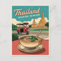Funny Vintage Travel Thailand Spaß Retro Graphic
