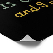 Funny Vintagen Flugzeug Pilot Blue Sky ruft Poster (Ecke)