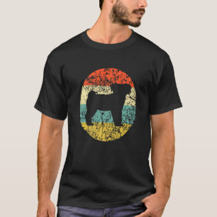 Funny Vintager Mops Silhouette für Hunde Liebhaber T-Shirt