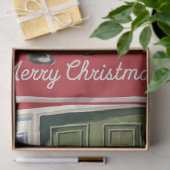 Funny Vintager Weihnachtsmann mit Weihnachtsgesche Seidenpapier (Geschenk)