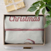 Funny Vintager Weihnachtsmann mit Weihnachtsgesche Seidenpapier (Geschenk)