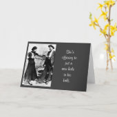 Funny Vintages Foto Gewicht Kontrolle Geburtstag S Karte (Gelbe Blume)