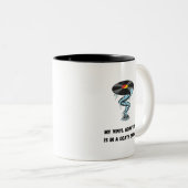Funny Vinyl Advocation Spiral | Datensatzsammler Zweifarbige Tasse (VorderseiteRechts)