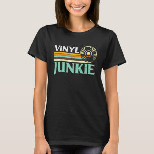 Funny Vinyl Junkie Shirt Vintag Music 33 45 78 Rp.