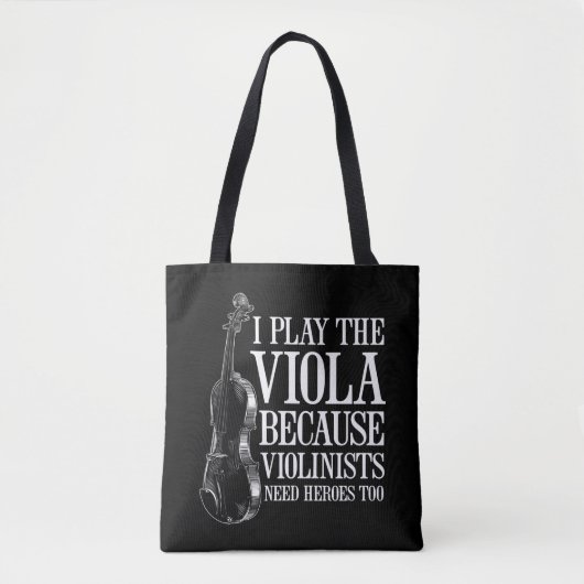 Funny Viola Player weil Violinisten Helden brauche Tasche (Vorderseite)
