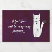 Funny Violet Sparkling Weinkultur und Erde Schaumweinetikett (Einzelnes Label)