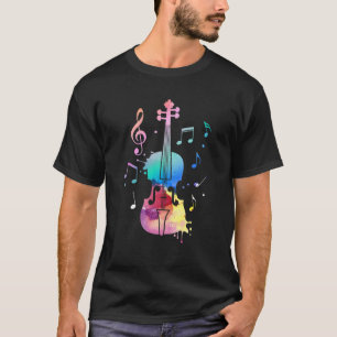 Funny Violin Lover Art of Men Violine T-Shirt