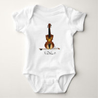 Funny Violin Owl Animal Niedlich Kids Cartoon
