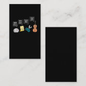 Funny Violin Player Spaß Musician Fun Visitenkarte (Vorne/Hinten)