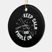 Funny Violin Violin Player Keramik Ornament (Links)