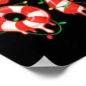 Funny Viral Christmas 67 Candy Canes Meme Santa Ho Poster (Ecke)