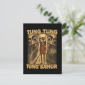 Funny Viral-Style Cartoon | Meme Aesthetic Art Postkarte (Stehend Vorderseite)