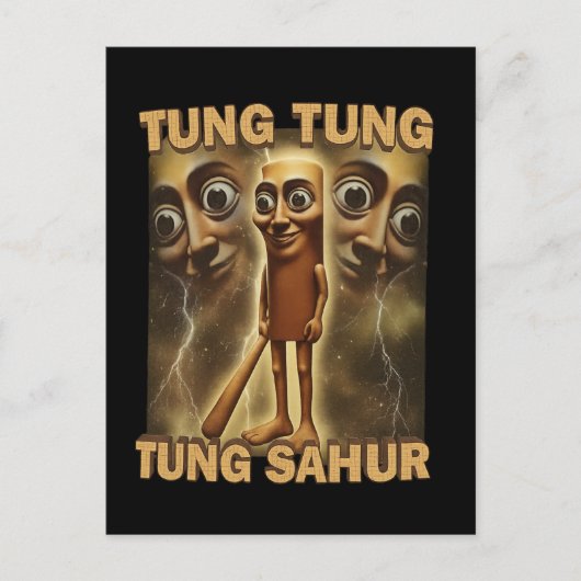 Funny Viral-Style Cartoon | Meme Aesthetic Art Postkarte (Vorderseite)