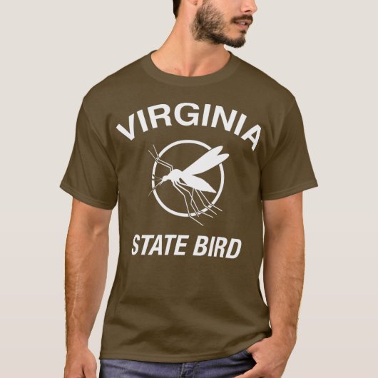 Funny Virginia Staat Bird Mosquito T-Shirt (Vorderseite)