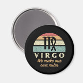 Funny Virgo Zodiac Rules Magnet (Vorderseite/Rückseite)