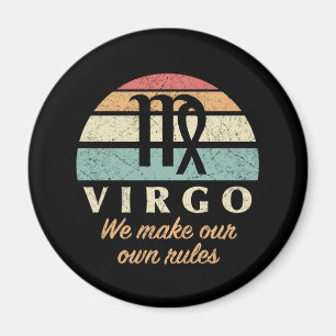 Funny Virgo Zodiac Rules Magnet