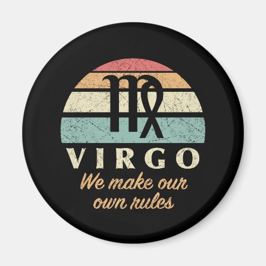 Funny Virgo Zodiac Rules Magnet (Vorne)