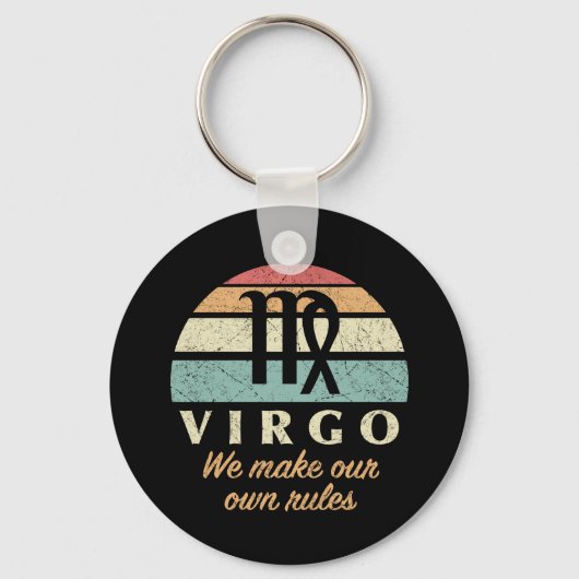 Funny Virgo Zodiac Rules Schlüsselanhänger (Vorderseite)